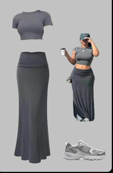 Ensemble jupe longue et top