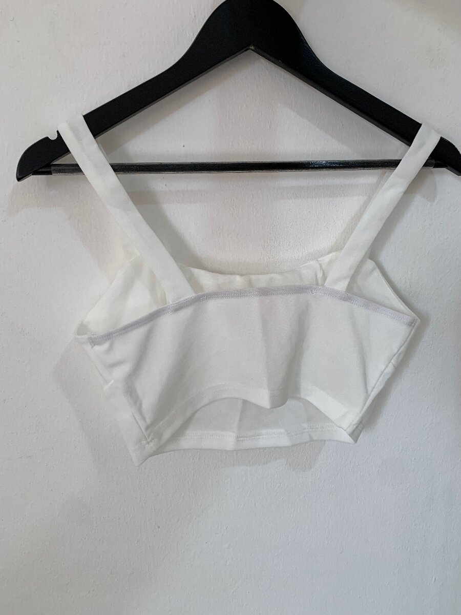 White crop top