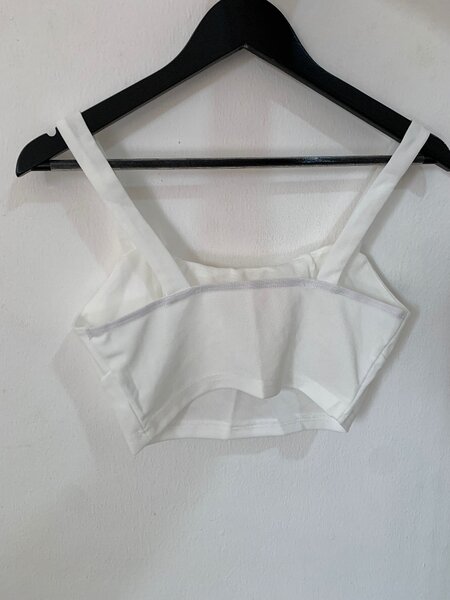 White crop top