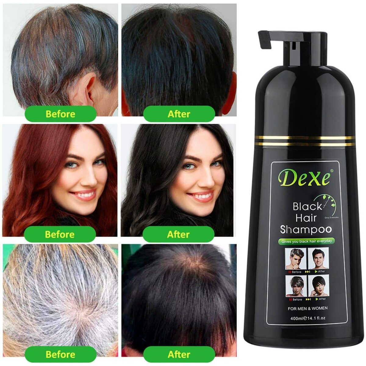 Dexe Shampoo Noir Cheveux