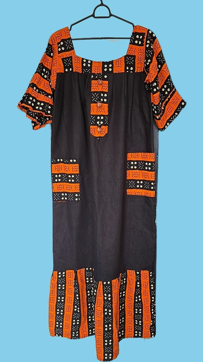 Robe maxi ethnique colorée