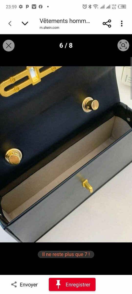 Sac à main élégant bicolore