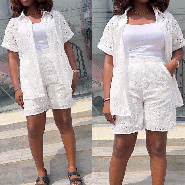 Chic ensemble culotte en dentelle  M L XL 2xl