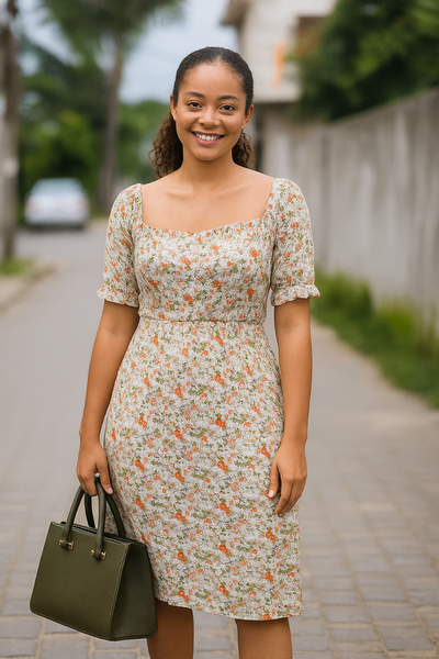 Robe Florale Élégante Femme
