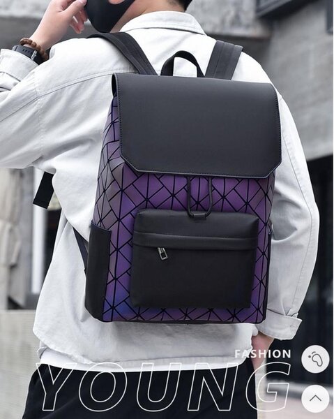 Sac à dos géométrique tendance