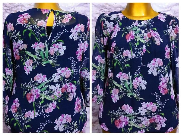 Haut fleuri élégant