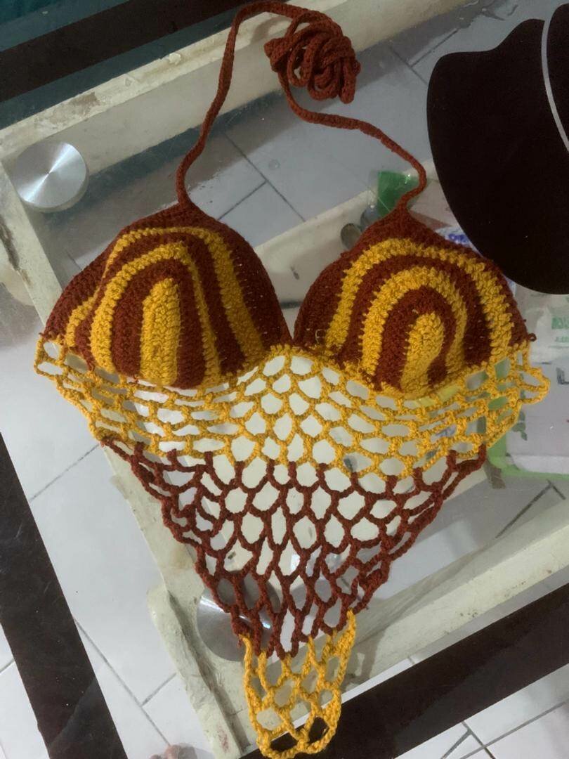 Haut de bikini crochet