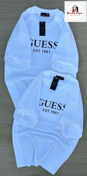 T-shirt Guess Unisexe Blanc