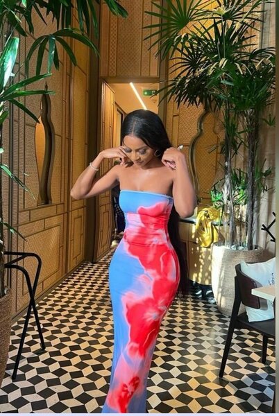 Robe longue bustier chic