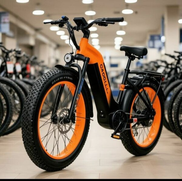 Vélo Électrique Orange et Noir - Ongill