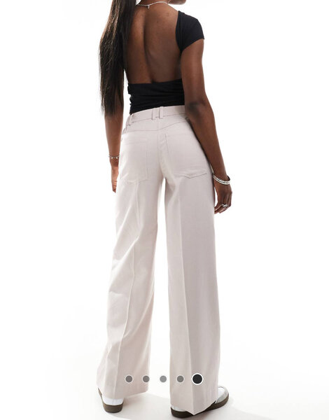 Jeans évasés blancs ASOS DESIGN