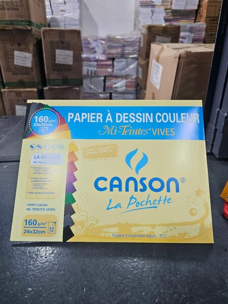 Papier à dessin couleur Canson