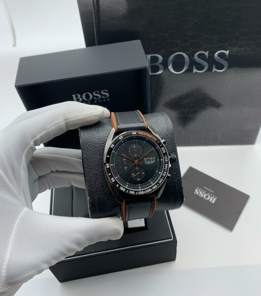 Montre Hugo Boss homme en cuir