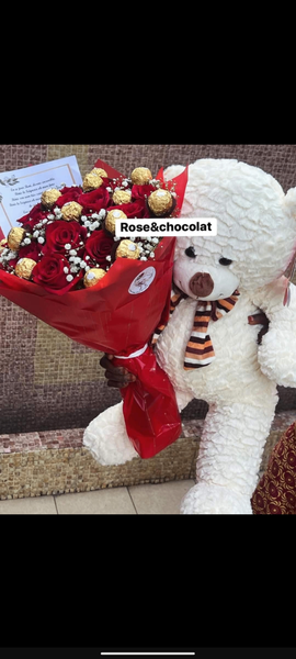 Bouquet de Roses et Chocolats