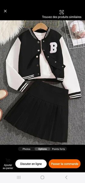 Ensemble Veste et Jupe Fille