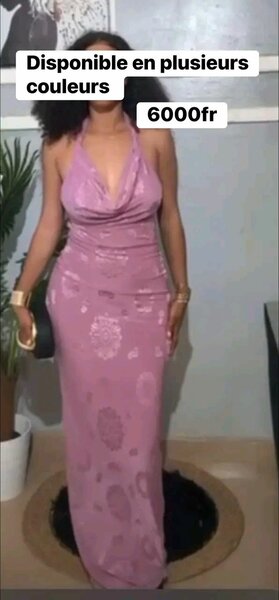 Robe longue sexy en satin