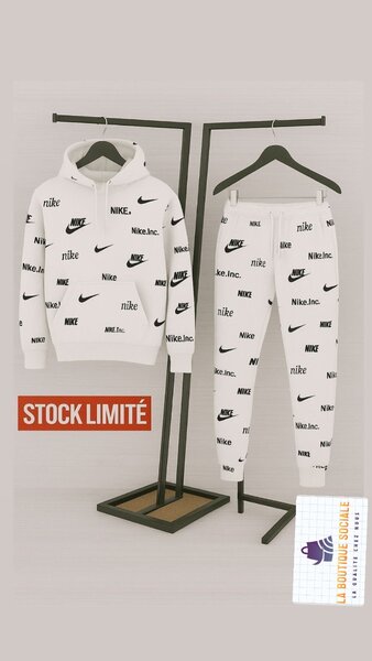 Survêtement Nike Inc. Blanc