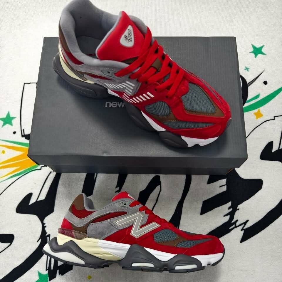 New Balance 9060 Red & Grey