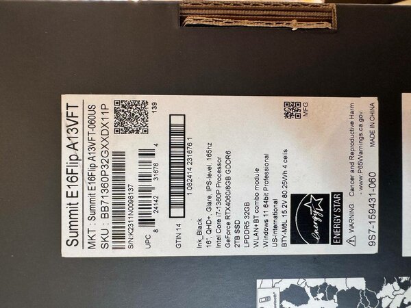 Summit E 16flip A13VFT