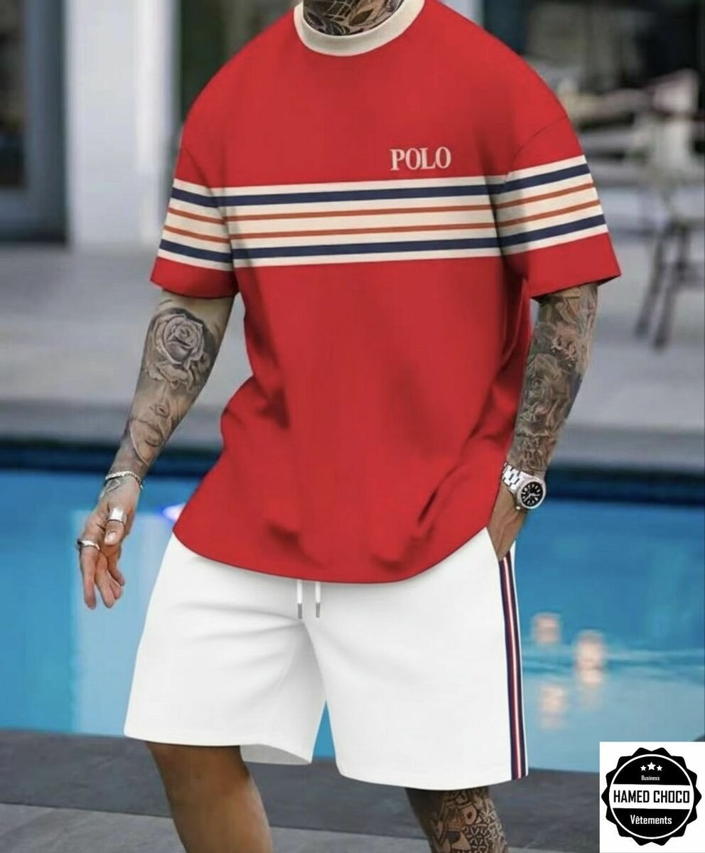 Ensemble homme POLO et shorts
