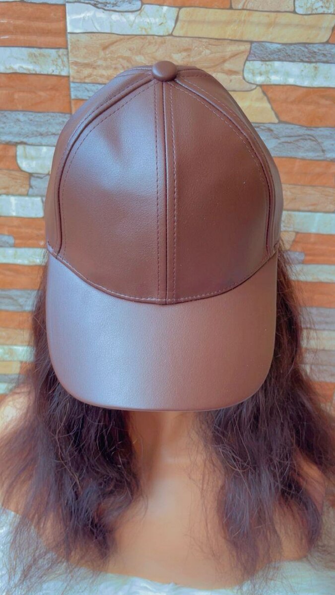 Casquette tendance en cuir