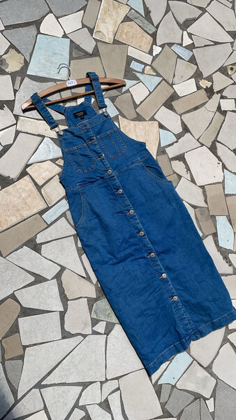 Denim Button-Down Dress