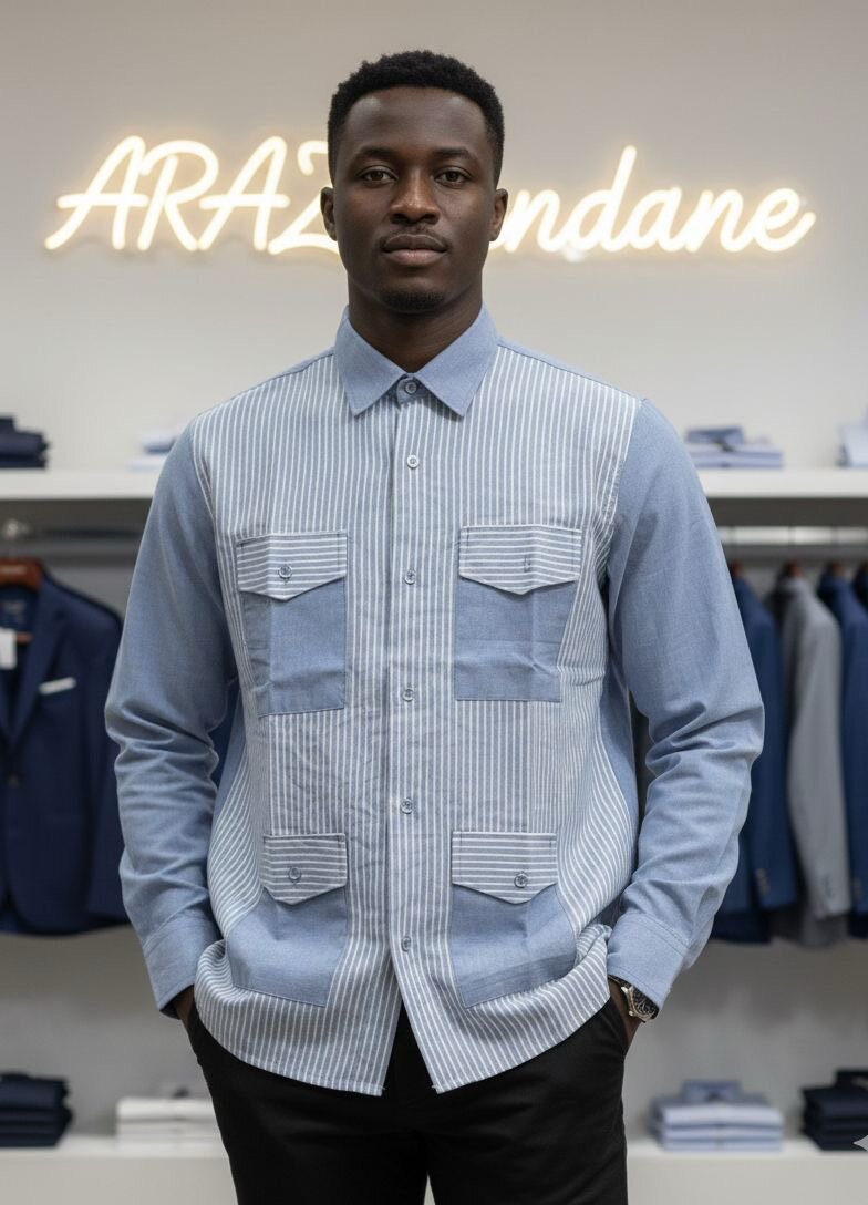 Chemise en lin pour hommes