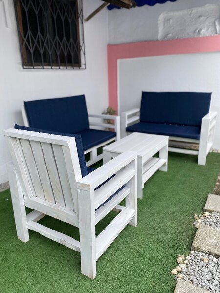 Fauteuils en palette