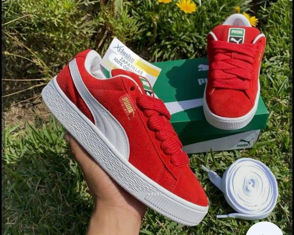 Baskets Puma Suede Femme Rouge