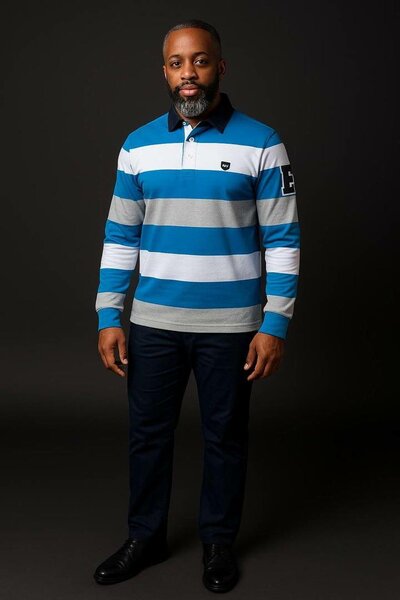 Polo rayé homme élégant