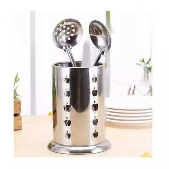 Heavy Duty Stainless Steel Kitchen Utensils Spoon Holder Kitchen Utensil Organizer Spatula Holder for Countertop
