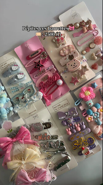 Barrettes Colorées Enfant