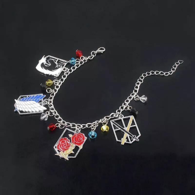 Bracelet à breloques Cosplay ATTAQUE DES TITANS