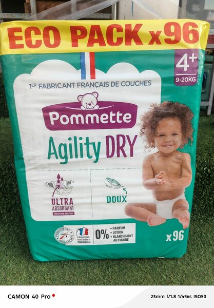 Couches Pamper Agility Dry