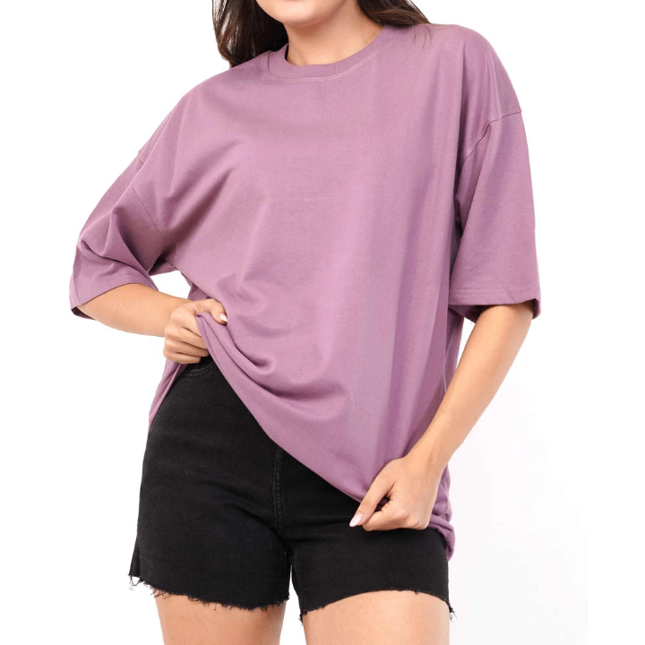 T-shirt oversize femme violet