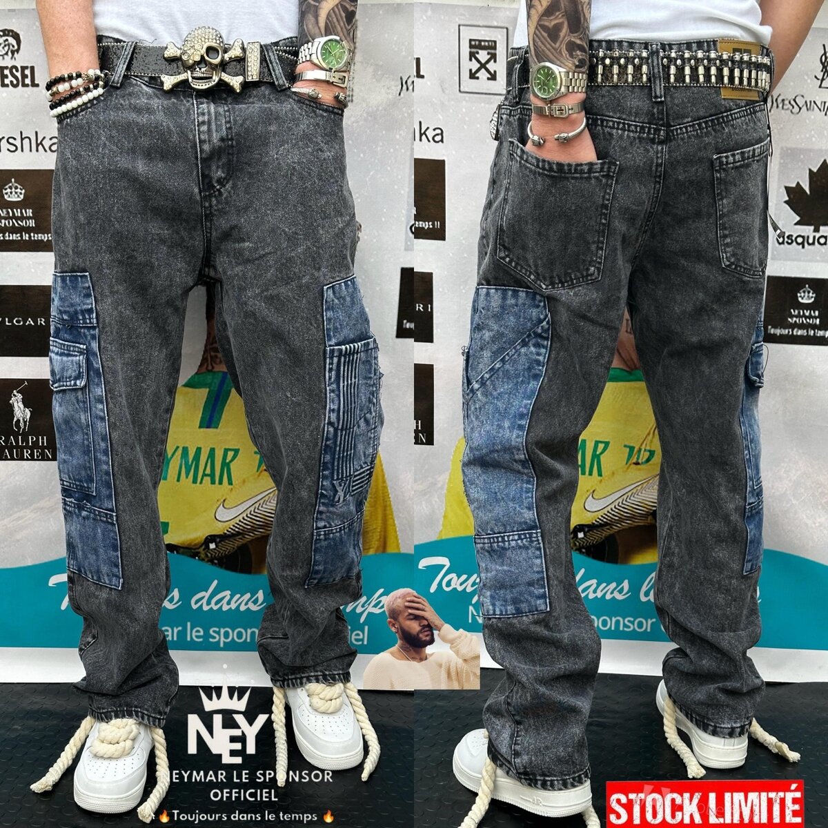 Jeans déchirés tendance homme