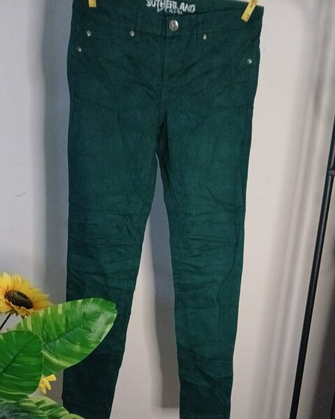 Pantalon vert slim femme