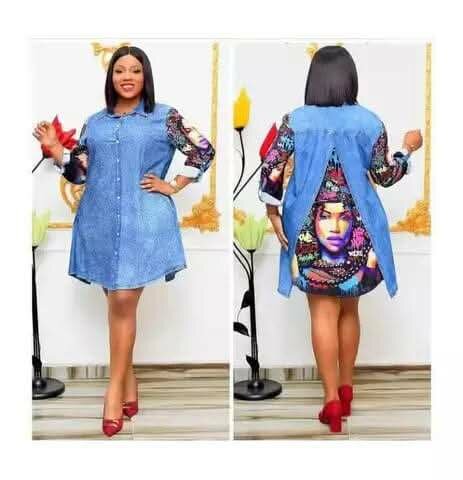 Robe en jean deux-en-un