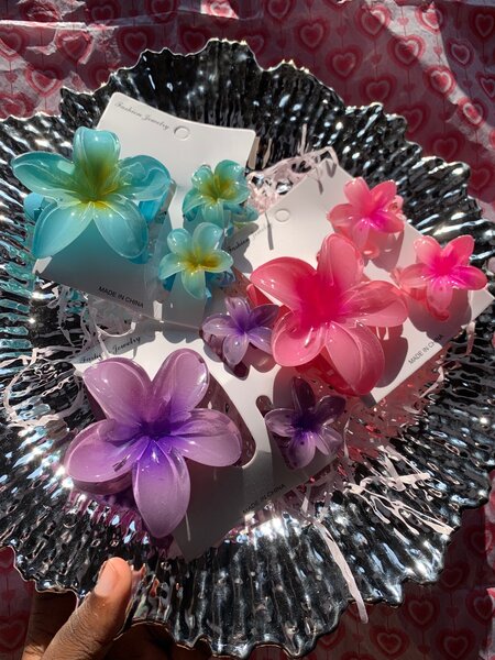 Lot de Pinces à Cheveux Fleurs