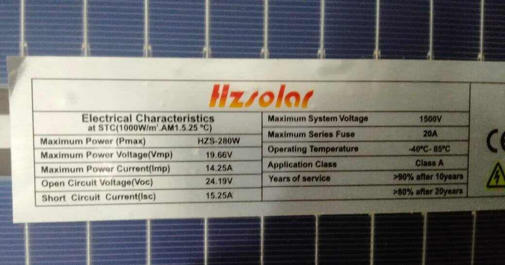 280watt double glass bificial Pannles