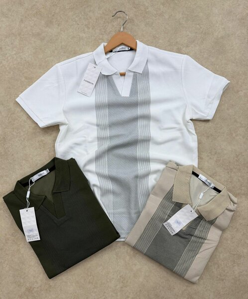 Polo rayé classique homme