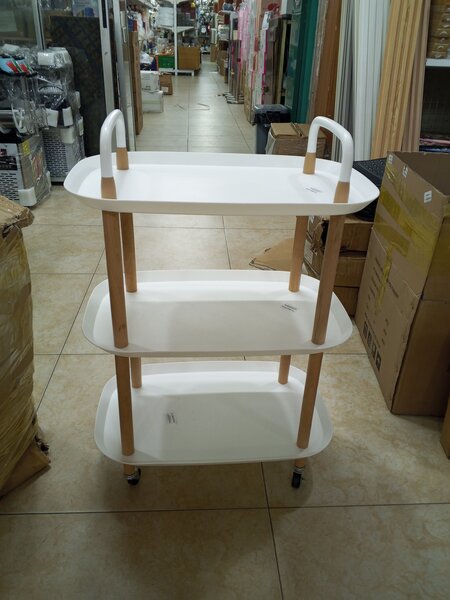 Étagère roulante moderne 3 niveaux