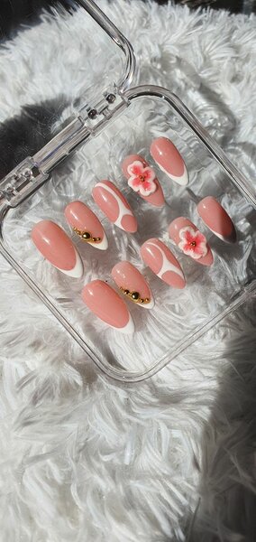 Ongles Press-On Floraux