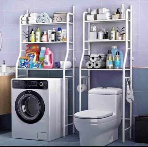 Washing machine and toilet rack