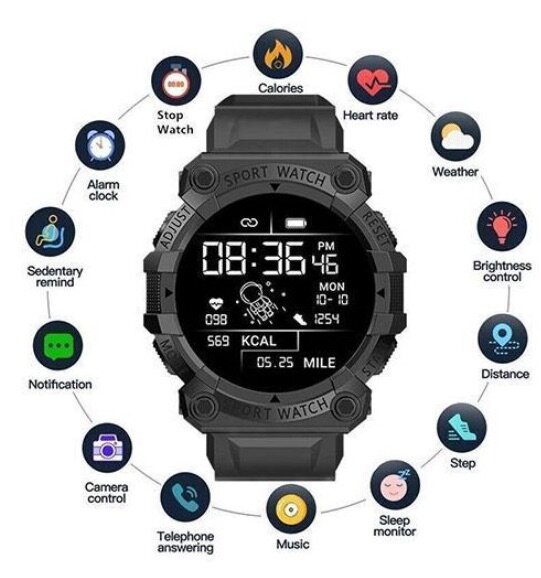 Sports Smart Watch 716 Black