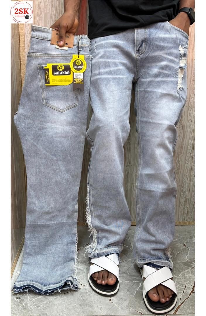 Jeans hommes déchirés et décontractés