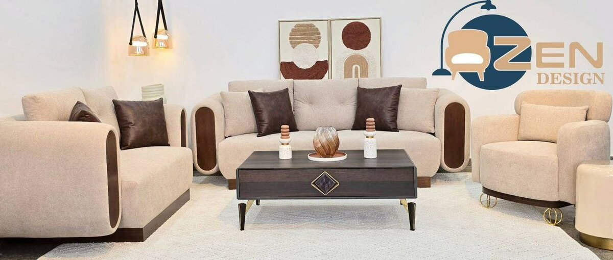 Ensemble canapé et fauteuils Zen Design