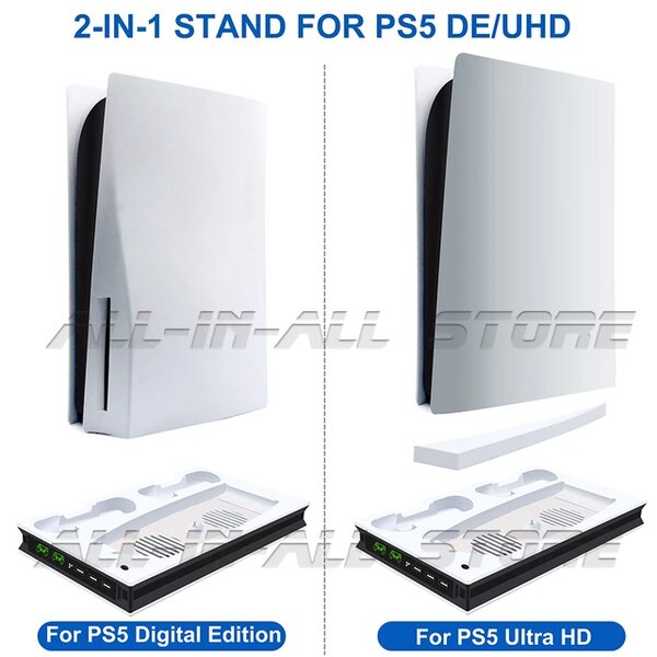 Support PS5 avec ventilateur de refroidissement pour manette