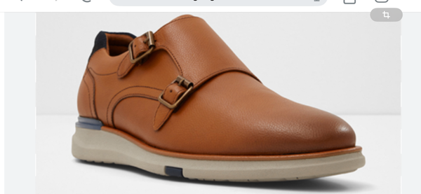 Chaussures en cuir double boucle