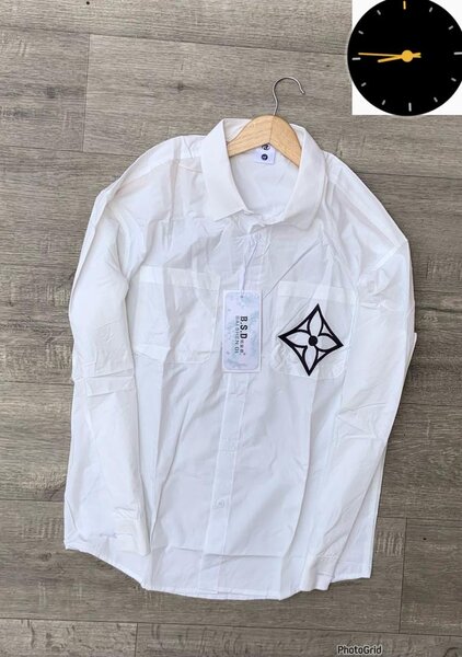 Chemise blanche homme avec logo